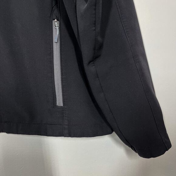 Eddie Bauer Men Soft Shell Jacket Full Zip Sz XL Black Weather Resistant Hiking - Picture 5 of 12